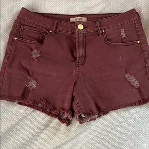 Maroon shorts